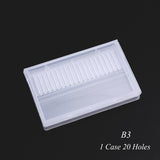 5/10/20 Holes Acrylic Box Stander for Nail Drill Bit Display Electric Machine Burrs Manicure Accessory Nail Art Tools CH867