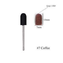 1pc Sanding Caps Electric Nail Drill Bit 5 Size Bands UV Gel Polish Remover for Manicure Pedicure Milling Accessories Sets CH725